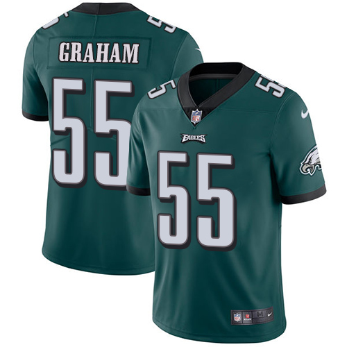 Nike Eagles #55 Brandon Graham Midnight Green Team Color Youth Stitched NFL Vapor Untouchable Limited Jersey - Click Image to Close
